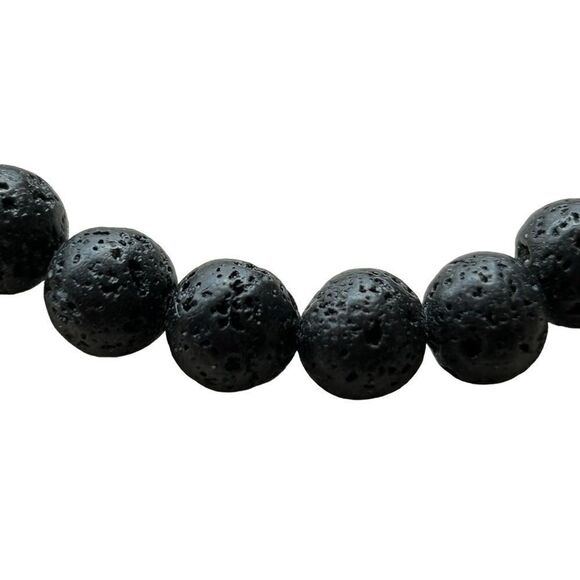 NEW Lava and Sodalite Hamsa (Hand of Fatima) Bracelet - Picture 3 of 3